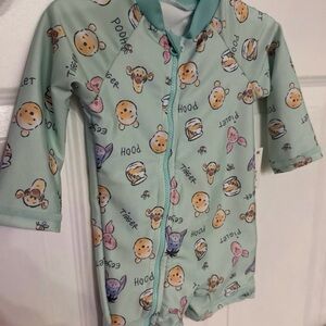 Disney Green Baby swimsuit with Character Print